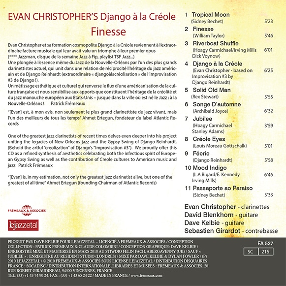 Finesse cd rear cover