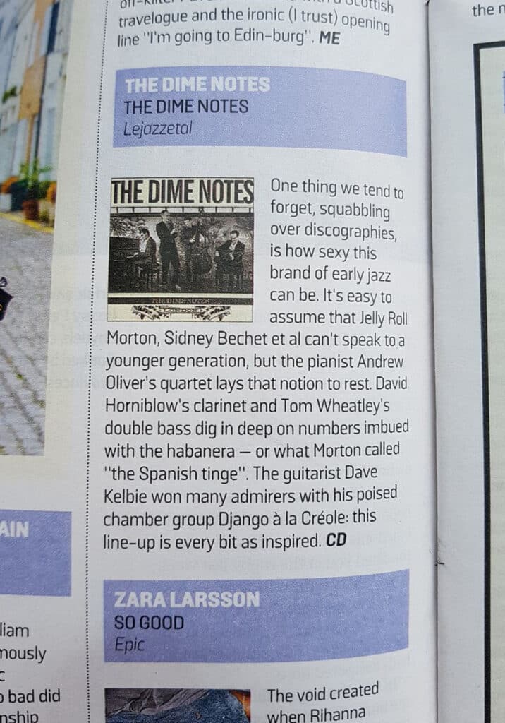 Incisive review of The Dime Notes by Clive Davis